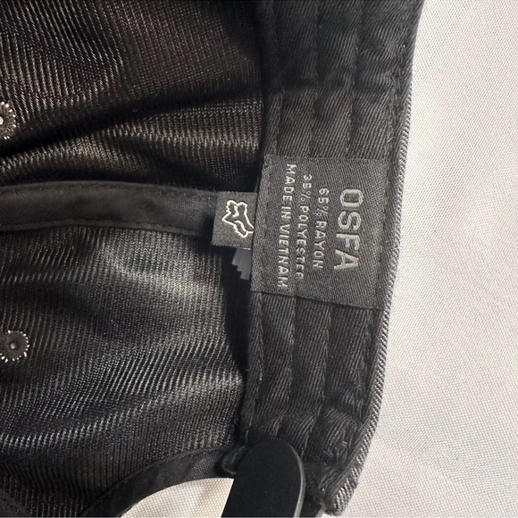 Fox Moto Dark Gray Baseball Hat Created To Destroy Black Patch OSFA SnapBack - Picture 11 of 13